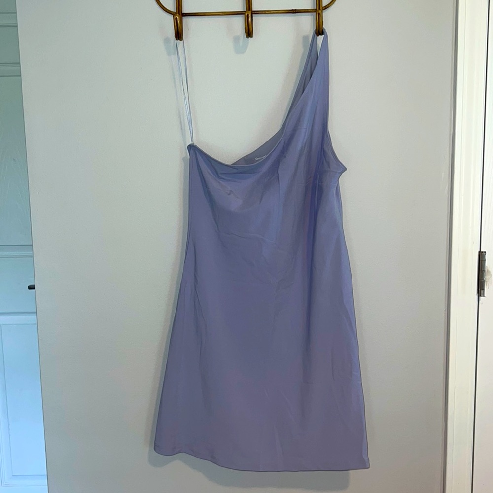 Abercrombie and fitch one shoulder baby blue athletic dress / size M